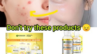 honest review of Garnier serum🤬🤯 watch before using vitamin c serumsskincare [upl. by Attenrev]