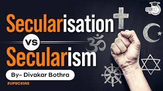 Secularism Vs Secularization Whats the Difference  Know all about it  StudyIQ IAS [upl. by Airetahs]