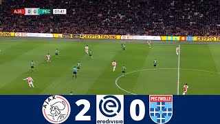 Ajax vs PEC Zwolle 20  Eredivisie 2425  Match Highlights [upl. by Sherwynd]