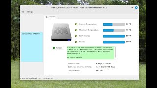 Hard Disk Sentinel in Linux Mint 213 [upl. by Nurat]