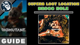 Area Objectives Brogg Hole Superb Loot Location in Biomutant Items [upl. by Lowe]