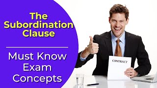 Subordination Clause What is it Real estate license exam questions [upl. by Einnos]