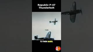 War Thunder  P47 overshoot and regrets it versus Fw190 warthunder aviation short [upl. by Isador669]