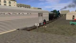 ATSF 5 Chime Whistle in Trainz [upl. by Rysler]