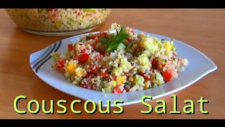 Couscous Salat einfach und lecker veganes rezept [upl. by Demaggio]