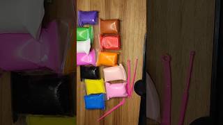 Super clay art Rainbow first time try 😝🌈 ytshorts diy clayart clayvideos craftideas videos [upl. by Setsero]