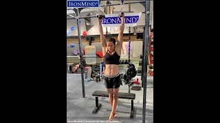 Aggy StJacques Shatters the Women’s World Record for Rolling Thunder Pullups [upl. by Gnouc]