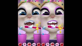 My Talking Angella💚💜 mytalkingangela2 news mytalkinganagela2 cosplay games kanada nature [upl. by Artemisa]