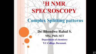 1H NMR spectroscopyComplex Splitting patterns [upl. by Hussey]