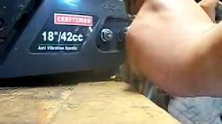 Craftsman Chainsaw maintenance Part one [upl. by Legyn283]