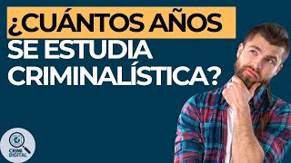 Cuántos años son de la carrera de Criminalística  Criminalística Digital [upl. by Anilad]