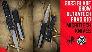 2023 Microtech Blade Show Frag Ultratech [upl. by Nnylassej228]