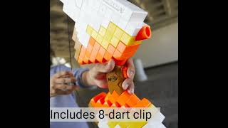 Nerf Minecraft Sabrewing Bow Review Unleash the Power of Minecraft with Motorized Dart Blasting [upl. by Anavahs]