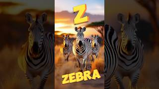 Z for Zebra  wonderjoyland zebra zebras zforzebras ai aianimation [upl. by Neumeyer]