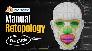 Blender Manual Retopology hack  Mastering the basics Edge loops and flows [upl. by Island]