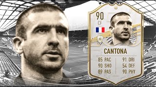 FIFA 21 ERIC CANTONA 90 ICON PLAYER REVIEW I FIFA 21 ULTIMATE TEAM [upl. by Wernsman696]