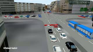 Traffic Simulation using VISSIM software [upl. by Vail]