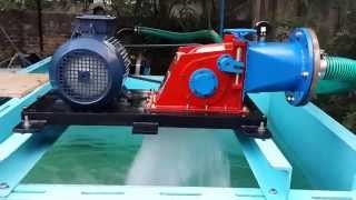 Pico Cross Flow Turbine running on a test bench2Silverboat Technologies [upl. by Ahsilat508]