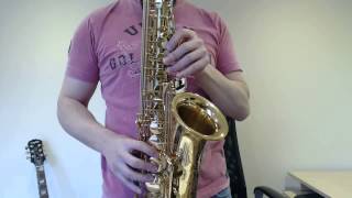 Saxophone lesson on F sharp and the G major Scale Saxophone Lesson BC206 [upl. by Cynarra]