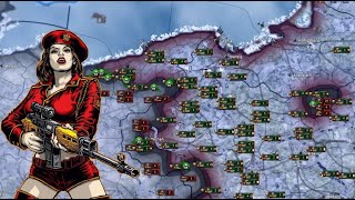 Attacking with Garrison Order in Hearts of Iron 4  Soviet Horde [upl. by Eladroc]