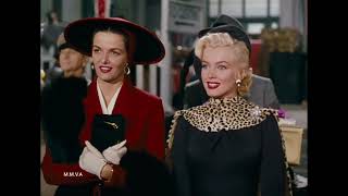 Marilyn Monroe and Jane Russell  Gentleman Prefer Blondes 1953 [upl. by Reider818]