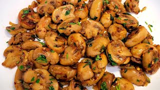 Garlic Mushroom Recipe  Butter Garlic Mushrooms  Easy Starter Recipe [upl. by Ariay791]