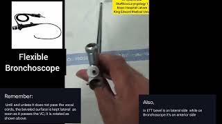 Rigid Bronchoscope Insertion Method  Direct Laryngoscope  Rigid and Flexible Esophagoscope [upl. by Bena]