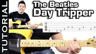 Como tocar DAY TRIPPER de THE BEATLES se puede tocar en cualquier guitarra [upl. by Sardse]