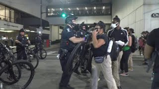 US police detain protesters in Charlotte on the eve of the RNC  AFP [upl. by Tama]