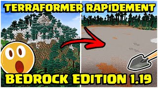 COMMENT TERRAFORMER RAPIDEMENT SUR MINECRAFT BEDROCK 119 [upl. by Meris]