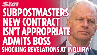 POST OFFICE SCANDAL Boss admits NEW Subpostmasters contract is NOT appropriate [upl. by Kina]