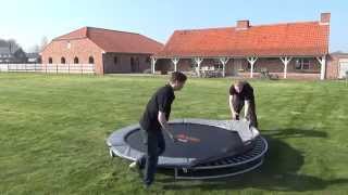 InGround Trampoline Avyna PROLINE I Installation I avynaeu [upl. by Kerns147]