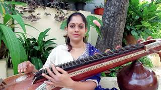 Mannil Indha Kadhal  Materani Chinnadani Telugu   Keladi Kanmani  Veena By Amritha Sudheer [upl. by Nyleak]