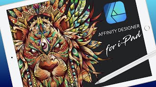 Affinity Designer for iPad FULL TUTORIAL [upl. by Atiuqal]