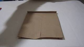 como hacer bolsa de papel kraft en 5 minutos [upl. by Eppes]