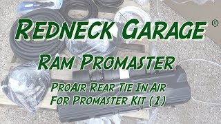 ProAir Ram Promaster Tie In Rear Air Installation Part 1 [upl. by Alston]