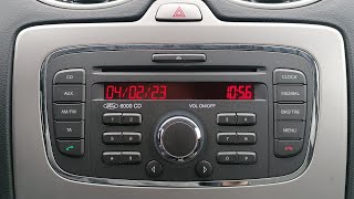 RESET 6000 CD RADIO  FORD FOCUS [upl. by Aroc985]