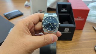 Tissot PRX Powermatic 80 Blue Unboxing [upl. by Rosenberg]