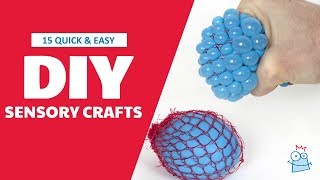 15 Quick amp Easy Sensory Crafts For Kids [upl. by Laurens287]