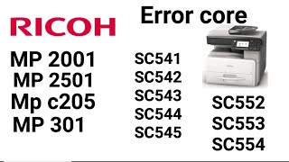 RICOH SC Reset How to reset SC542 543 544 545 552553 554 [upl. by Aurelius]