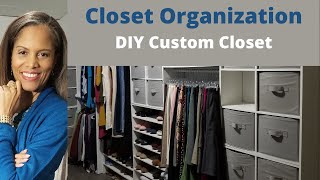 DIY Closet Organization quotUsing items from Walmart amp Targetquot [upl. by Elletnahc]