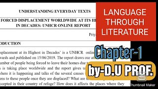 EnglishLanguage Through Literature Chapter 1  BABAProgBCom 1st year 2nd Sem  paperDUSOL [upl. by O'Gowan]