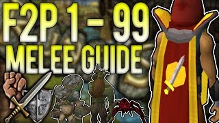 RuneScape 3 FASTEST 1  99 Melee Combat Guide F2P Latest  Up to 150K XPHR [upl. by Ibbor]