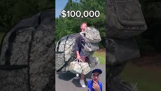 Sprinting with More and More Money viral mrbeast short [upl. by Osbert685]