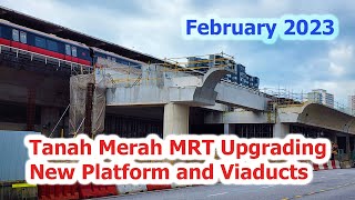 Tanah Merah MRT Station New Platform February 2023 [upl. by Emmanuel71]