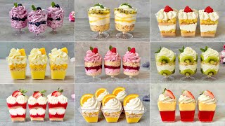 9 Quick and Easy NO BAKE Fruit Dessert Cups Recipes Easy and Yummy dessert ideas [upl. by Nnylyt563]