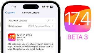 iOS 174 Beta 3 Released  Whats New [upl. by Lodovico]