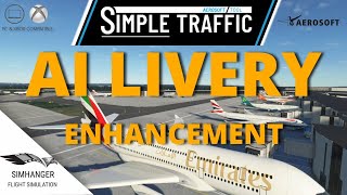 AI TRAFFIC LIVERIES  Simple Traffic Preview  MSFS  For PC amp Xbox [upl. by Cargian895]