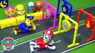 Racing Paw Patrol Toys Pull Back Racers Pups Gift Set Best Funny Toy Videos for Kids Toddlers [upl. by Nayab]