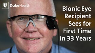 Bionic Eye Recipient Sees for First Time in 33 Years  Duke Health [upl. by Anilet]